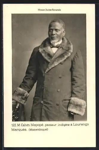 AK Lourenco Marques, M. Calvin Mapopé, pasteur indigéne