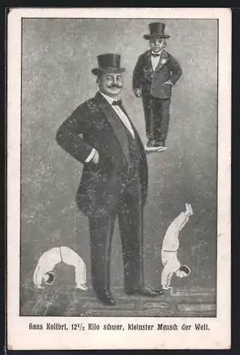 AK Hans Kolibri, kleinster Mensch der Welt