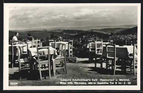 AK Wien, Hameau, Leopold Edelmüllners Café-Restaurant u. Meierei
