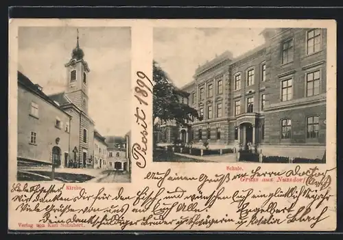 AK Wien-Nussdorf, Kirche und Schule