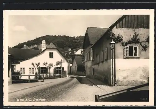 AK Wien-Sievering, Strassenpartie im Ort