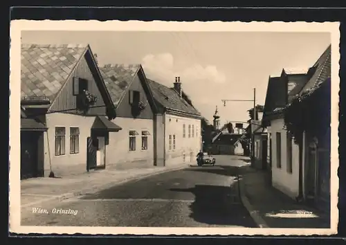 AK Wien, Grinzing, Strassenpartie