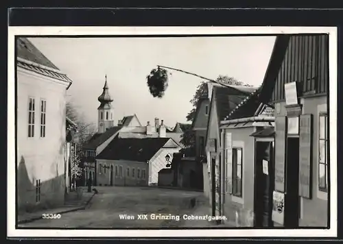 AK Wien-Grinzing, Strassenpartie der Cobenzigasse