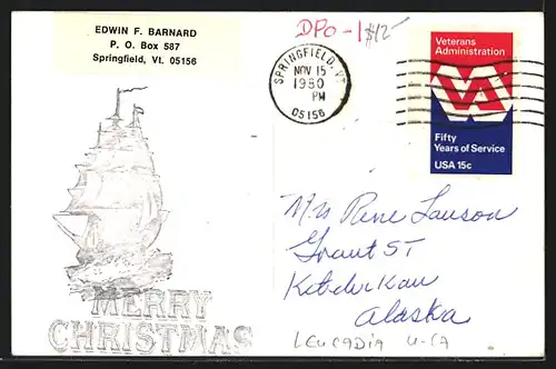 Foto-AK Leucadia, CA, Post Office