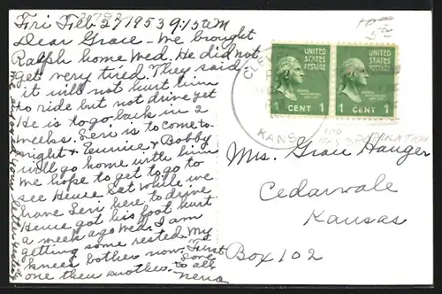 Foto-AK Anthony, KS, Post Office