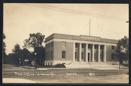 Foto-AK Urbana, IL, Post Office