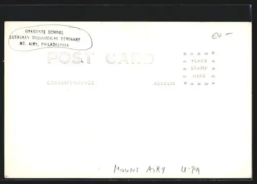 Foto-AK Mount Airy, PA, Graduate School Lutheran Theological Seminary