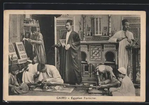 AK Cairo, Egyptian Fornicher, arabischer Händler