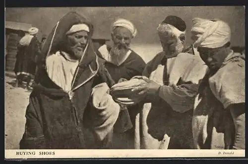 AK Buying Shoes, arabischer Schuhverkäufer