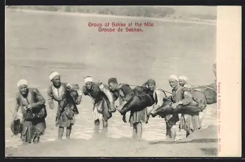 AK Groupe de Sakkas, arabische Wasserhändler