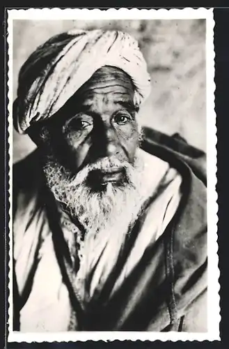AK Alter arabischer Mann mit Turban