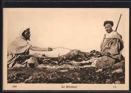 AK Arabische Männer mit Kadaver