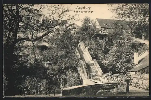 AK Augsburg, Partie an der Schwedenstiege