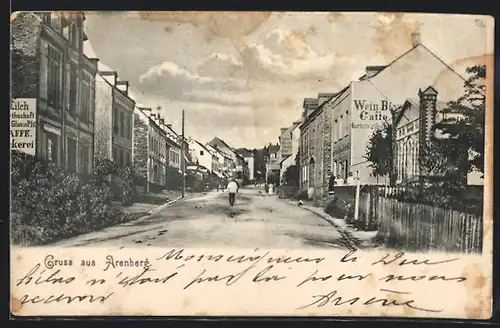 AK Arenberg, Strassenpartie mit Gasthaus