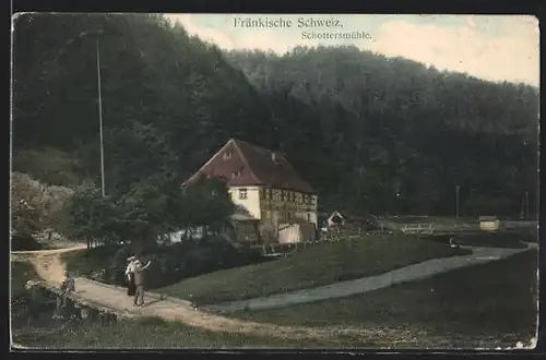 AK Schottersmühle /Fränkische Schweiz, Ortspartie