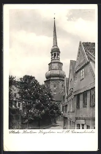 AK Stade, Hinterm Hagedorn mit St. Cosmaekirche