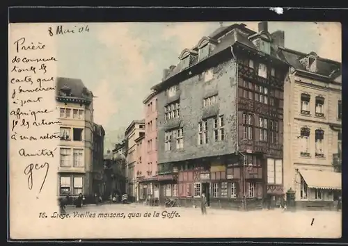 AK Liège, Vieilles maisons, quai de la Goffe