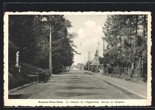 AK Banneux-Notre-Dame, Le Chemin de l`Apparition, Source et Chapelle