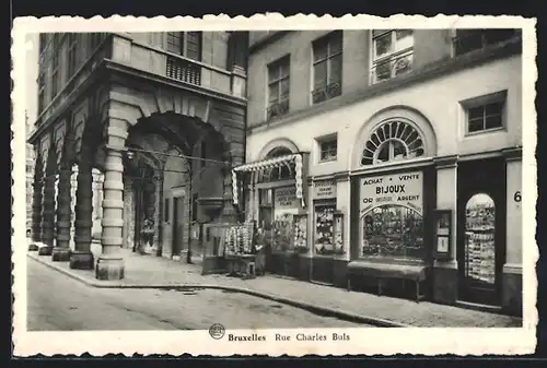 AK Brüssel / Bruxelles, AK-Verkauf N. Tivadar, 4-6, Rue Charles Buls