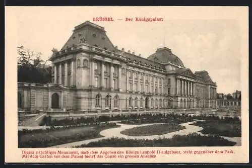 AK Brüssel / Bruxelles, Der Königspalast