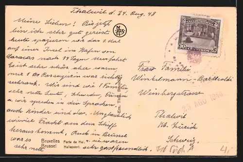 AK Brüssel / Bruxelles, Porte de Hal