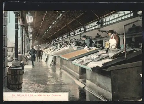 AK Brüssel / Bruxelles, Marché aux Poissons