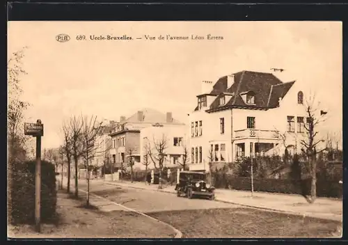 AK Brüssel / Bruxelles, Uccle-Bruxelles, Vue de l`Avenue Léon Errera