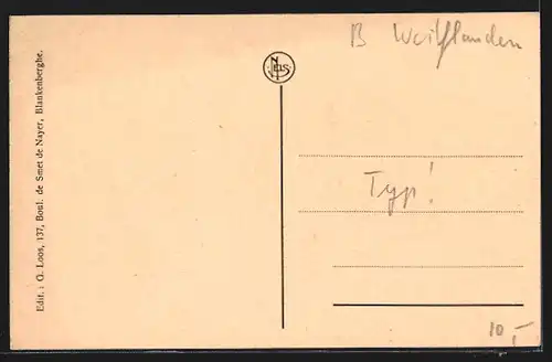 AK Blankenberghe, Le Troubadour Italien