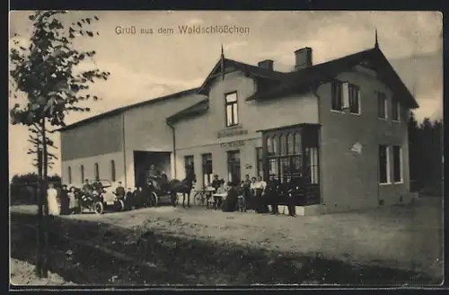 AK Einfeld, Gasthaus Waldschlösschen Fr. Bade