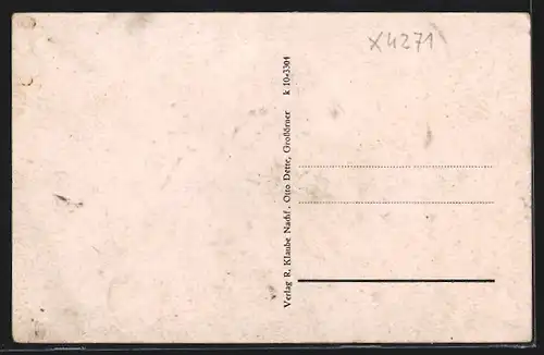 AK Piskaborn bei Mansfeld, Bäckerei-Gemischtwaren R. Trenkel mit Strasse u. Motorrad, Ortspanorama