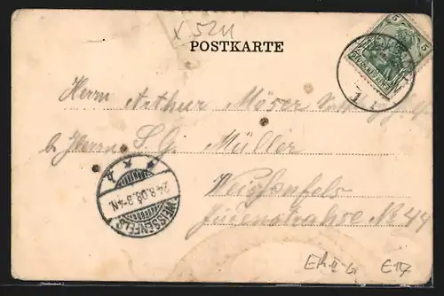 Passepartout-AK Dornheim, Gasthaus zur deutschen Eiche, Drei Monarchenstein von 1819