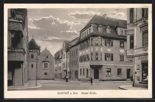 AK Neustadt a. Orla, Rodaer Strasse