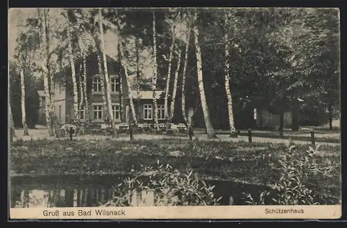 AK Bad Wilsnack, Gasthaus Schützenhaus