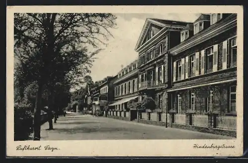 AK Sayn, Hindenburgstrasse mit Geschäft