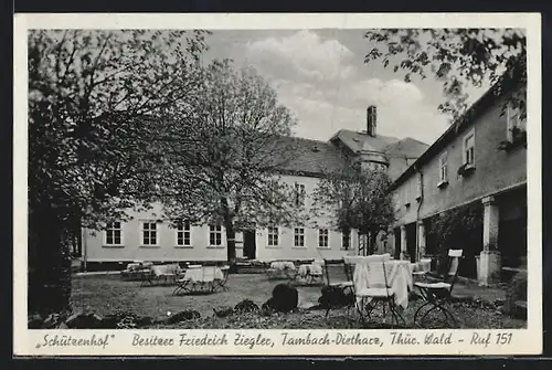AK Tambach-Dietharz, Schützenhof, Bes. Friedrich Ziegler