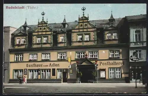 AK Rudolstadt / Thür., Gast- und Rasthaus Zum Adler