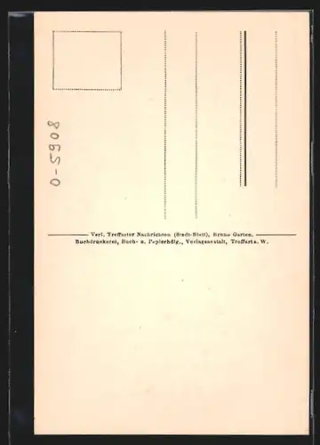 AK Treffurt a. W., Ziddelstrasse m. Blick in d. Normannstein