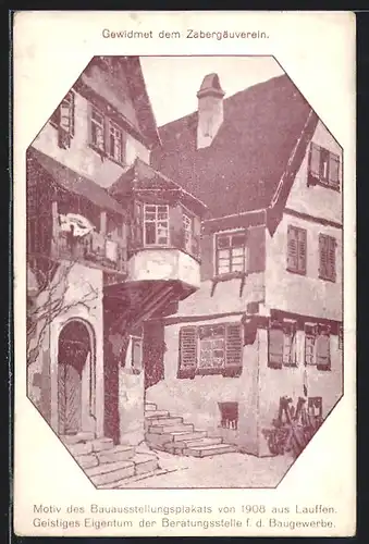 AK Lauffen, Motive des Bauausstellungsplakats von 1908