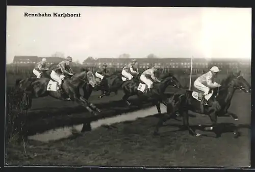 AK Berlin-Karlshorst, Blick auf die Pferderennbahn