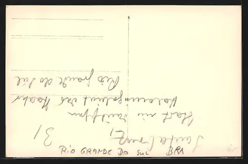 Foto-AK Rio Grande do Sul, Blick auf die Kirche