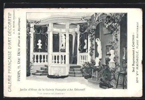AK Paris, Jardin d`Hiver de la Galerie Francaise d`Art Decoratif