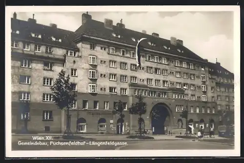 AK Wien, Gemeindebau Fuchsenfeldhof-Längenfeldgasse