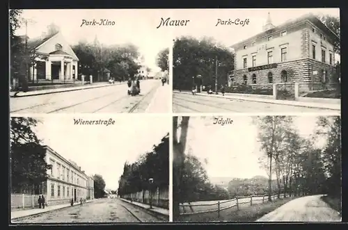 AK Wien-Mauer, Wienerstrasse, Park-Kino, Idylle