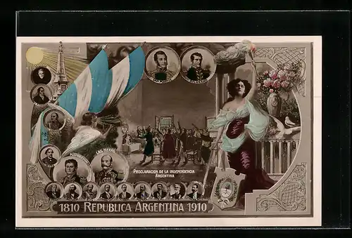 AK Argentina, Proclamacion de la Independencia, Las Heras