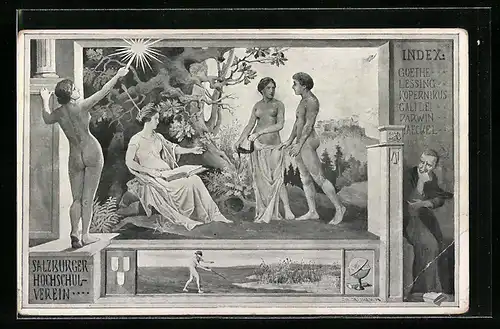 AK Salzburg, Salzburger Hochschulverein, Szene aus antikem Leben