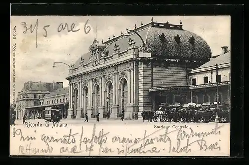 AK Milano, Stazione Centrale, Bahnhof