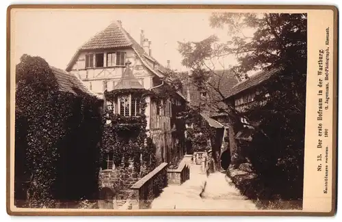 Fotografie G. Jagemann, Eisenach, Ansicht Eisenach, der erste Hofraum in der Wartburg