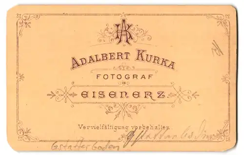 Fotografie Adalbert Kurka, Eisenerz, Ansicht Gstatterboden, Blick nach dem Ort mit Bergpanorama