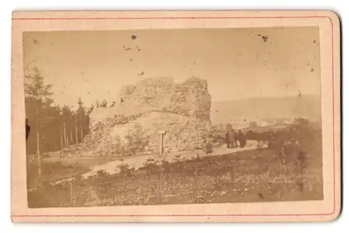 Fotografie A. Bohne, Aschersleben, Ansicht Aschersleben, Blick auf die Ruine der alten Burg