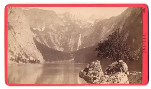 Fotografie Baldi & Würthle, Salzburg, Ansicht Obersee, Blick auf den ruhig da liegenden See